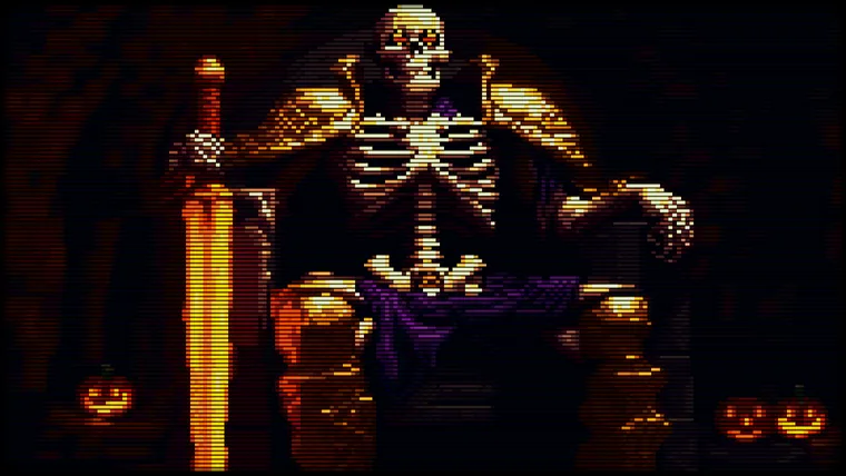 The Bone King on his throne