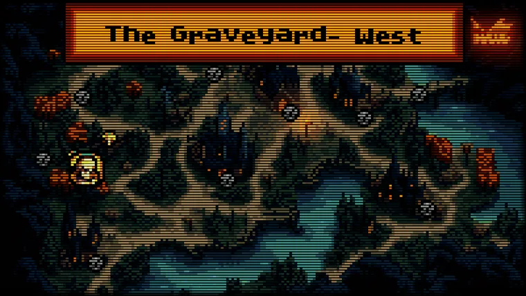 The world map: The Graveyard, West