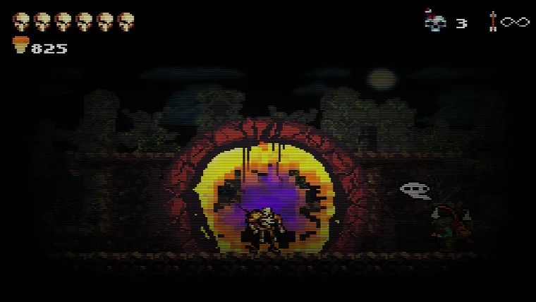 A boss encounter opens beneath the ruins