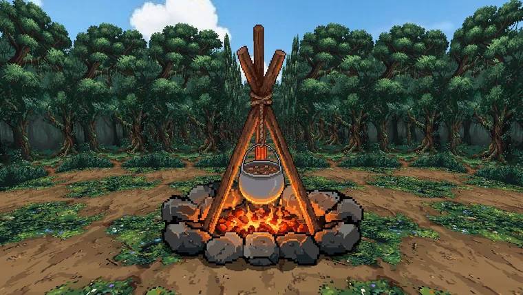 A camp on the road